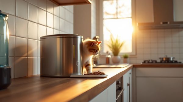 Distributeur de croquettes : nourrir son chat aux bons horaires