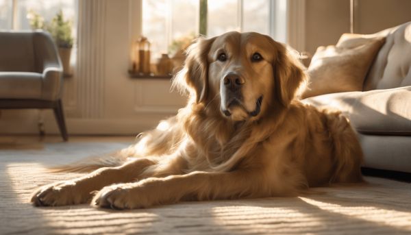 Golden retriever poil caramel : un compagnon affectueux et doux