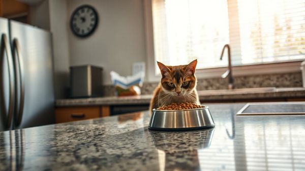 Heures idéales pour nourrir votre chat avec des croquettes