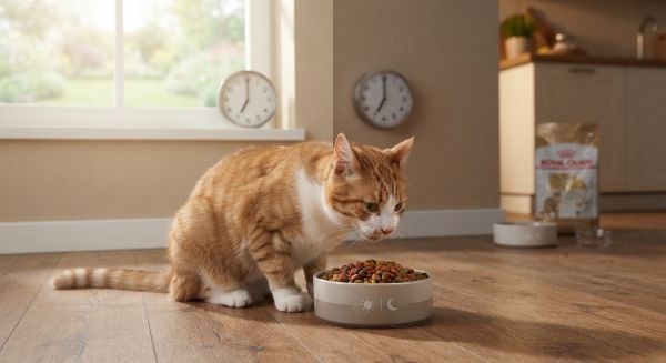 Heures idéales pour nourrir votre chat avec des croquettes